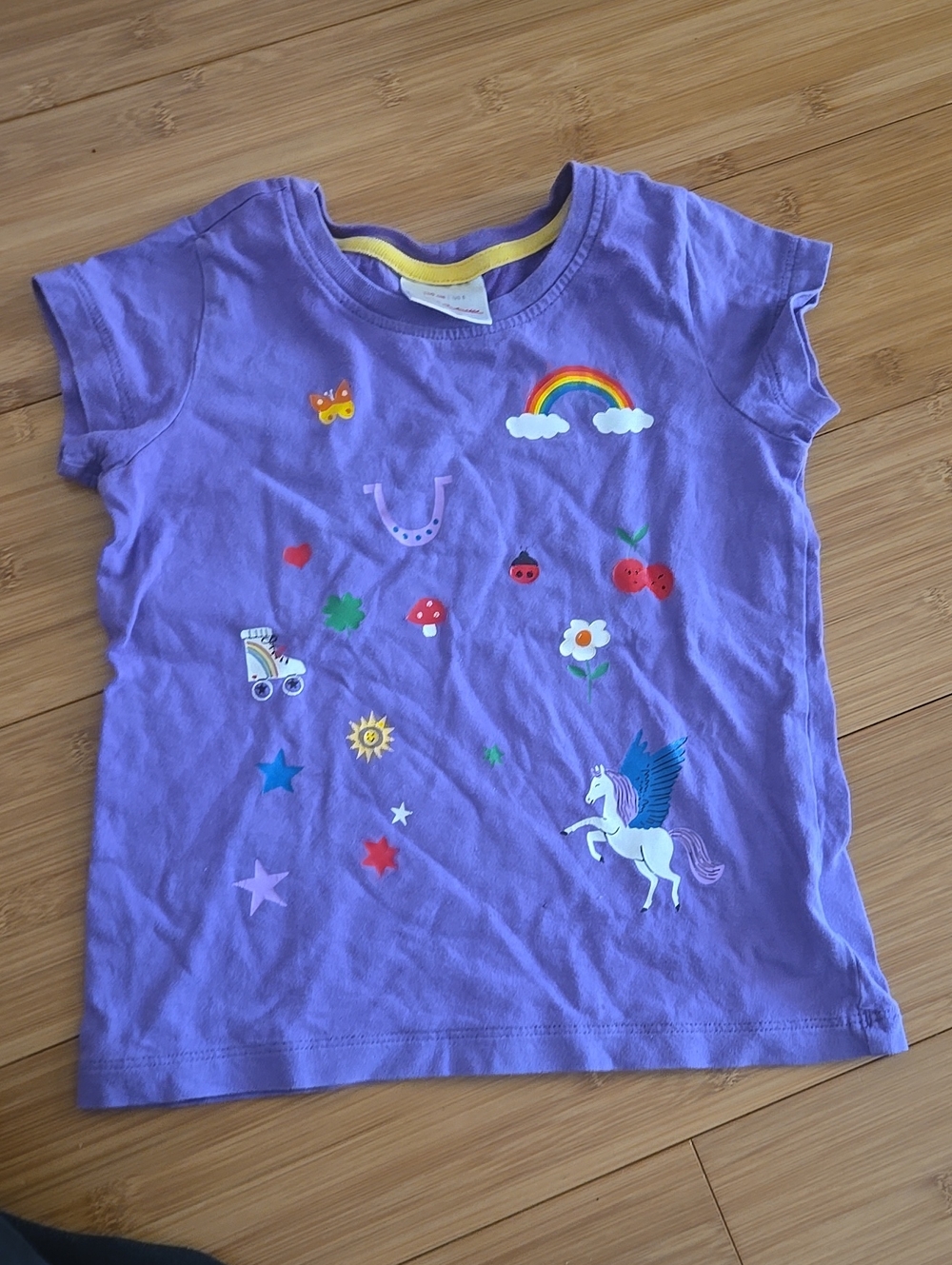 Hanna Andersson Purple Unicorn & Rainbow Graphic Tee - 5